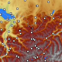 Nearby Forecast Locations - Kleinwalsertal - Carta