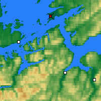 Nearby Forecast Locations - Ørland - Carta