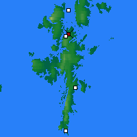 Nearby Forecast Locations - Isole Shetland - Carta