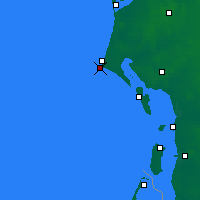 Nearby Forecast Locations - Blavand Cape - Carta