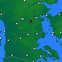 Nearby Forecast Locations - Vamdrup - Carta