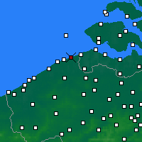 Nearby Forecast Locations - Knokke-Heist - Carta