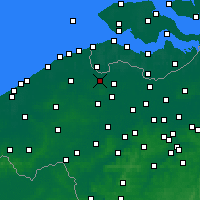 Nearby Forecast Locations - Maldegem - Carta