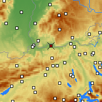 Nearby Forecast Locations - Möhlin - Carta