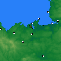 Nearby Forecast Locations - Dinard - Carta