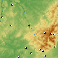 Nearby Forecast Locations - Épinal - Carta