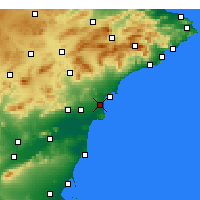 Nearby Forecast Locations - El Alted - Carta