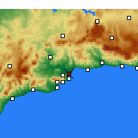 Nearby Forecast Locations - Torremolinos - Carta