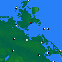 Nearby Forecast Locations - Rügen - Carta