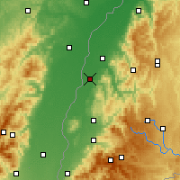 Nearby Forecast Locations - Lahr/Schwarzwald - Carta