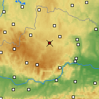 Nearby Forecast Locations - Zwettl - Carta