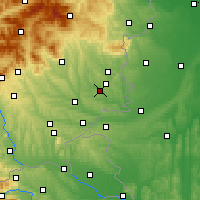 Nearby Forecast Locations - Güssing - Carta