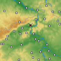 Nearby Forecast Locations - Ústí nad Labem - Carta