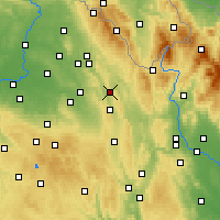 Nearby Forecast Locations - Ústí nad Orlicí - Carta
