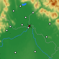 Nearby Forecast Locations - Záhony - Carta
