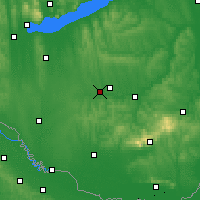 Nearby Forecast Locations - Kaposvár - Carta