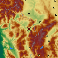 Nearby Forecast Locations - Kukës - Carta