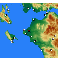Nearby Forecast Locations - Andravida - Carta