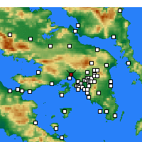 Nearby Forecast Locations - Eleusi - Carta