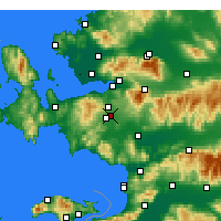 Nearby Forecast Locations - Gaziemir - Carta