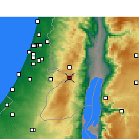 Nearby Forecast Locations - Gerusalemme - Carta