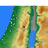 Nearby Forecast Locations - Gerusalemme Aeroporto - Carta