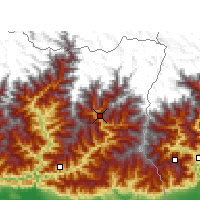 Nearby Forecast Locations - Taplejung - Carta