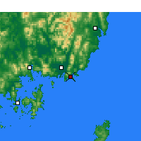 Nearby Forecast Locations - Pusan - Carta