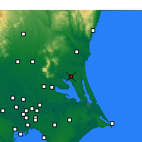 Nearby Forecast Locations - Omitama - Carta