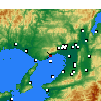 Nearby Forecast Locations - Kōbe - Carta