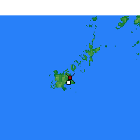 Nearby Forecast Locations - Fukue - Carta