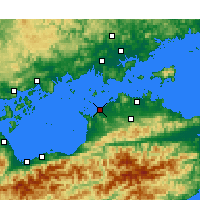 Nearby Forecast Locations - Tadotsu - Carta