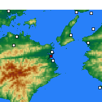 Nearby Forecast Locations - Tokushima - Carta