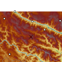Nearby Forecast Locations - Lüchun - Carta