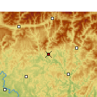 Nearby Forecast Locations - Bazhong - Carta