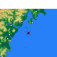 Nearby Forecast Locations - Dongtou - Carta