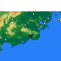 Nearby Forecast Locations - Huilai - Carta