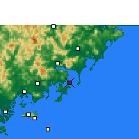 Nearby Forecast Locations - Dongshan - Carta