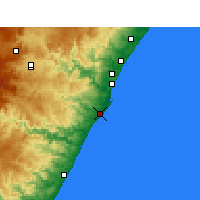 Nearby Forecast Locations - Durban - Carta