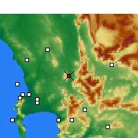 Nearby Forecast Locations - Paarl - Carta