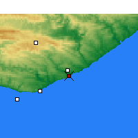 Nearby Forecast Locations - Port Alfred - Carta