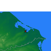 Nearby Forecast Locations - Puerto Lempira - Carta