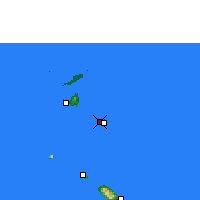 Nearby Forecast Locations - Gustavia - Carta