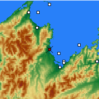 Nearby Forecast Locations - Motueka - Carta