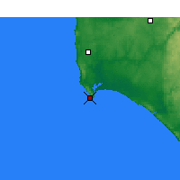 Nearby Forecast Locations - Augusta Cape - Carta