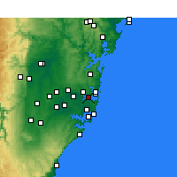 Nearby Forecast Locations - Sydney - Carta
