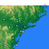 Nearby Forecast Locations - Williamtown - Carta