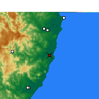 Nearby Forecast Locations - Port Macquarie - Carta