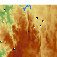 Nearby Forecast Locations - Mount Ginini - Carta