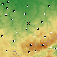 Nearby Forecast Locations - Glauchau - Carta